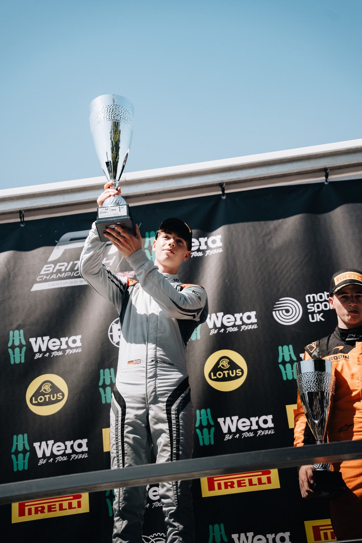 Race win at Snetterton, British F4